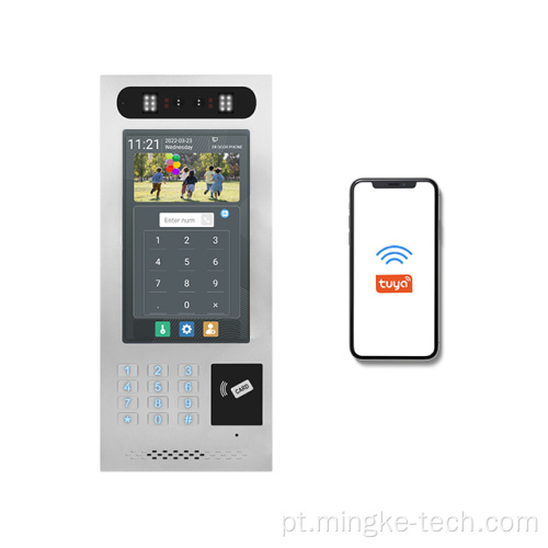 IP Intercom Tuya Video Doorphone System para apartamentos